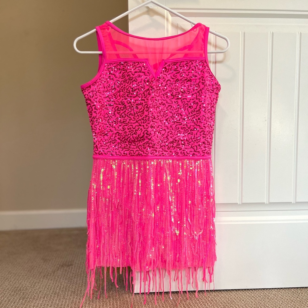 Kids Hot Pink Dance Costume - Sz XXL